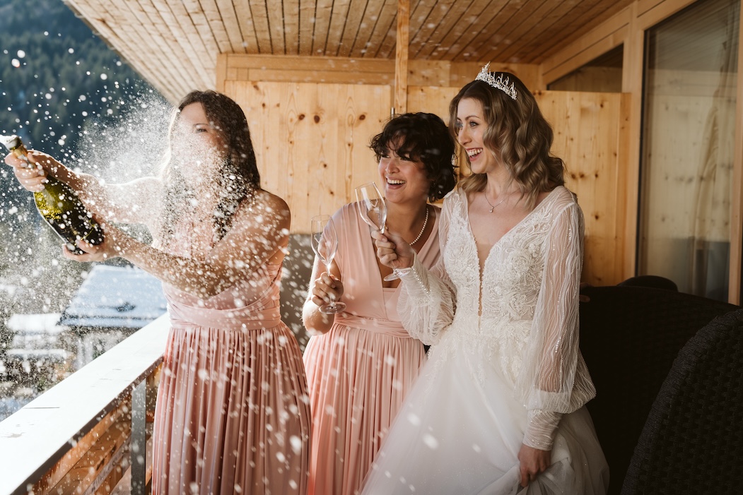 Getting Ready auf einer Hochzeit in Österreich mit Wedding Planner