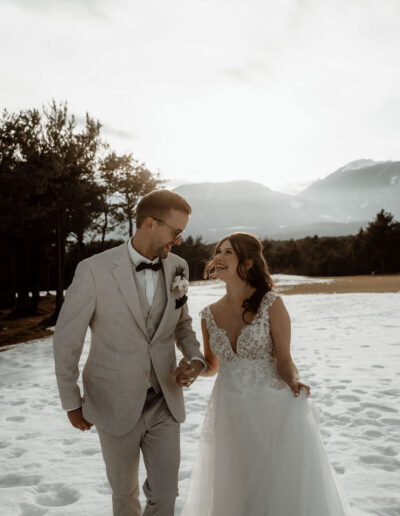 Paarshooting im Winterlicht der Alpen