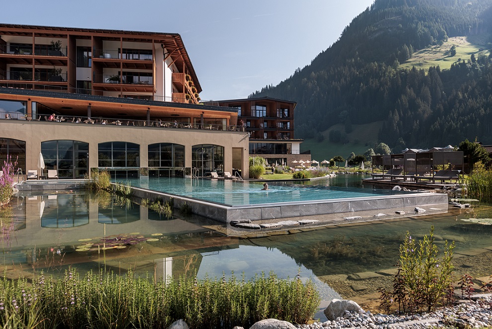 Nesslerhof in Grossarl as a wellness hotel on the mountain